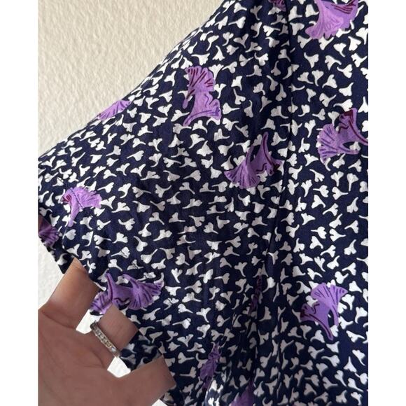 Maje Cipensa Printed Shirt Women’s Size 1 Short Sleeve Multi Color Print Buttons - Picture 4 of 7